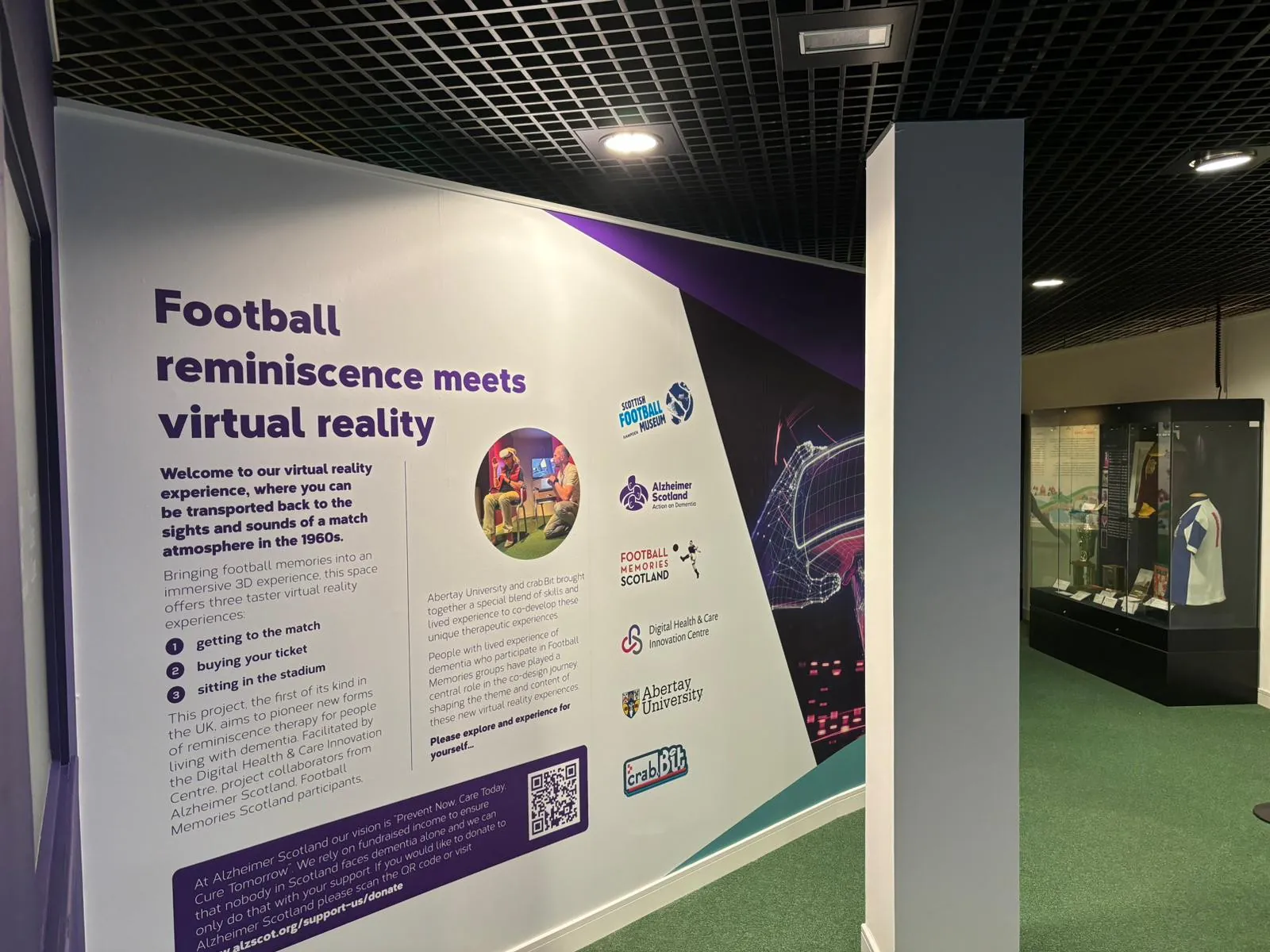 VR experience wall & exhibition space