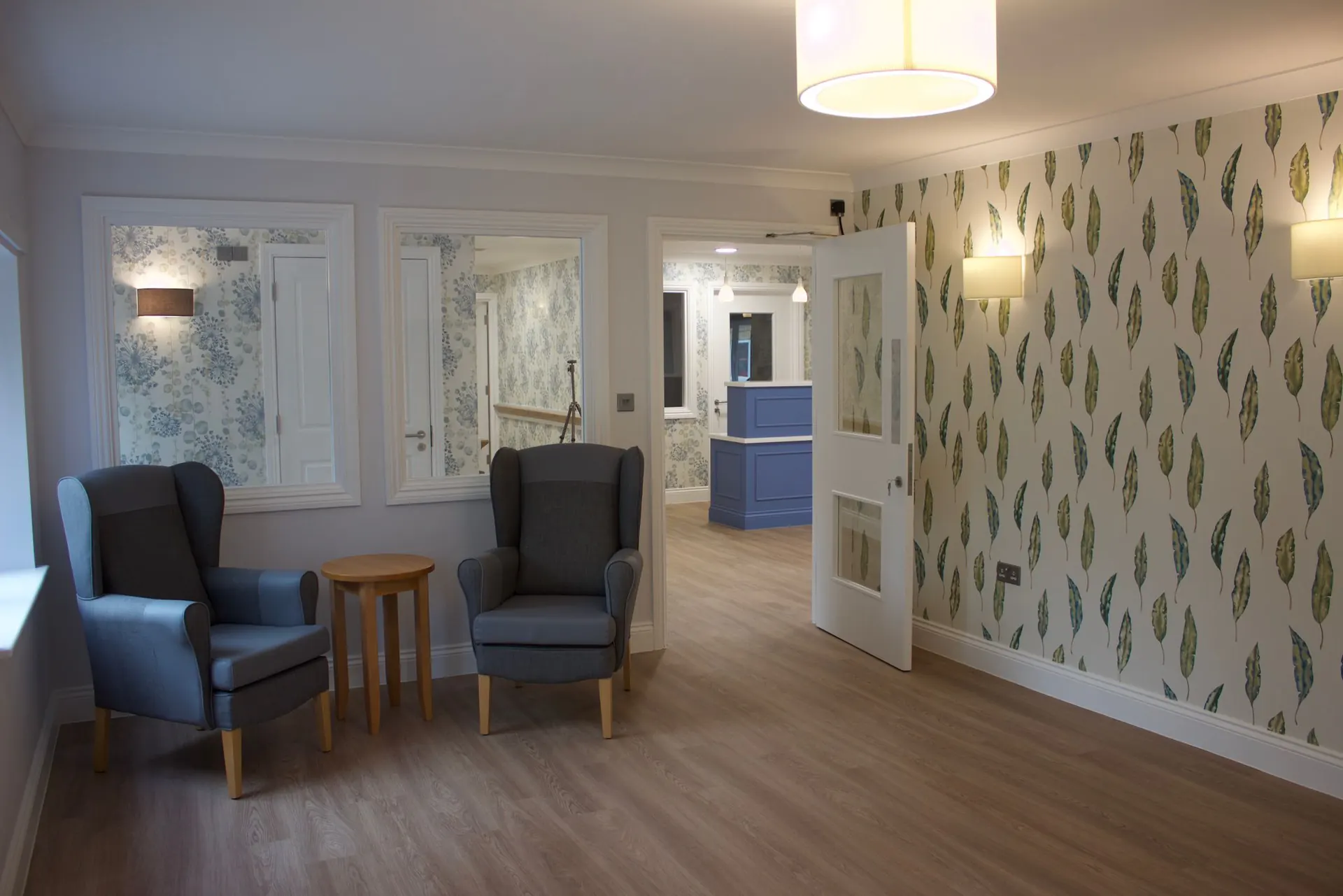 Wombwell Care Home Lounge Area & Corridor Finishes